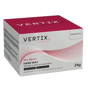 Gel Para Unha Vertix Hard Max Transparente 24g