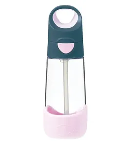 Garrafa Tritan Canudo Indigo Rose 450ml Bbox Rosa