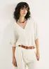 Blusa Feminina Box Em Peach Touch - Creme P