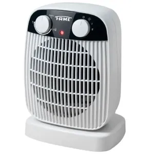 Aquecedor Elétrico Portátil com Movimento Oscilante 1500W Branco Fame Brasil 110V Aquecedor Elétrico Portátil Oscilante 1500W Branco Fame Brasil 110V