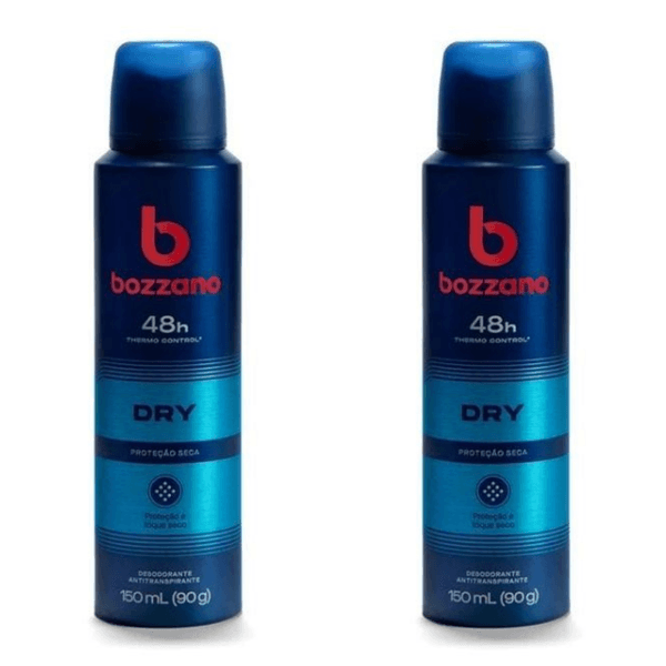 Kit c/2 Unidades de Desodorante Aerosol Bozzano 90g Dry