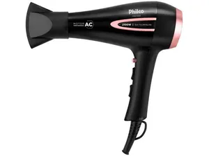 Secador de Cabelo Philco Tourmaline Íon Preto 2100W 2 Velocidades PSA3250