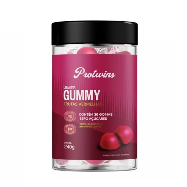Creatina Gummy Frutas Vermelhas Protwins 30 Gomas