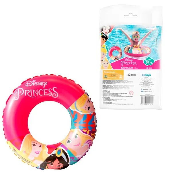 Boia Circular - Princesas - Disney - Rosa - Etitoys - Etilux