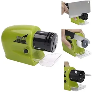 Afiador Elétrico de Facas Tesouras e Ferramentas Swifty Sharp sem Fio Verde Yeet Afiador Elétrico Swifty Sharp para Facas Tesouras e Ferramentas sem Fio Verde Yeet