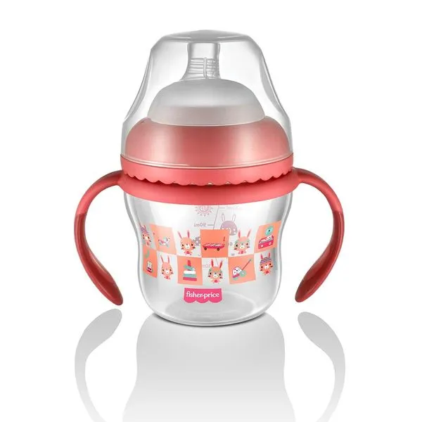 Copo de Transição First Moments + Bico Extra + Alça Removível 150 ml Rosa Fisher Price - BB1056OUT [Remanufaturado] BB1056OUT
