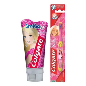 Kit Barbie Colgate Gel Dental 100g + Escova Dental 360