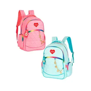 Mochila Costas para Notebook Ursinhos Carinhosos Poliéster Sortido MJ47591UC - Luxcel