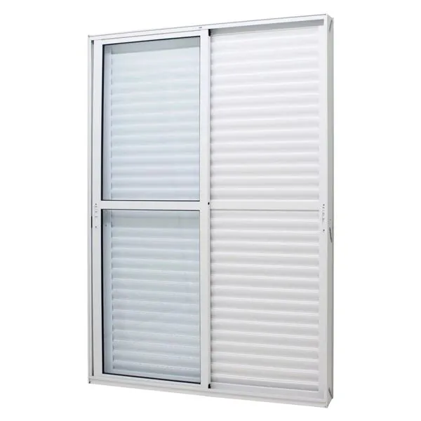 Porta de Correr Veneziana Caribe 3 Folhas 215x150cm Branco - 1068-3374 - JAP