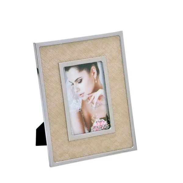 Porta Retrato 10x15 de Mesa Mdf Bege 261083 - Mabruk Presentes