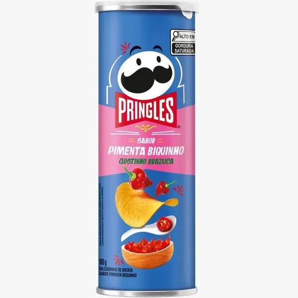 Batata Pringles Sabor Pimenta Biquinho 100g Batata Pringles Pimenta Biquinho 100g