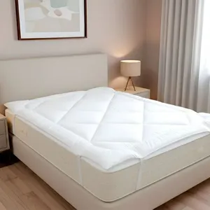 Pillow Top King Pillow Top Aquarela Micropercal 200 Fios 100% Poliéster 2,03m X 1,93m 01 Peça Branco Enxovais Aquarela Pillow Top King Pillow Top Aquarela Micropercal 200 Fios 100% Poliéster 2,03m X 1,93m Branco
