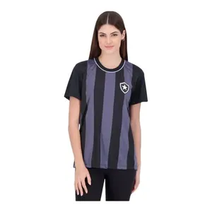 Camisa Feminina Botafogo Braziline Intenso Preto Chumbo M (MP)