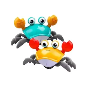 Brinquedo Infantil Eletrônico Carangueijo Fujão com Música Luz Evasão de Obstáculos Top Kids Brinquedo Carangueijo Fujão com Música Luz e Sensor de Obstáculos Top Kids