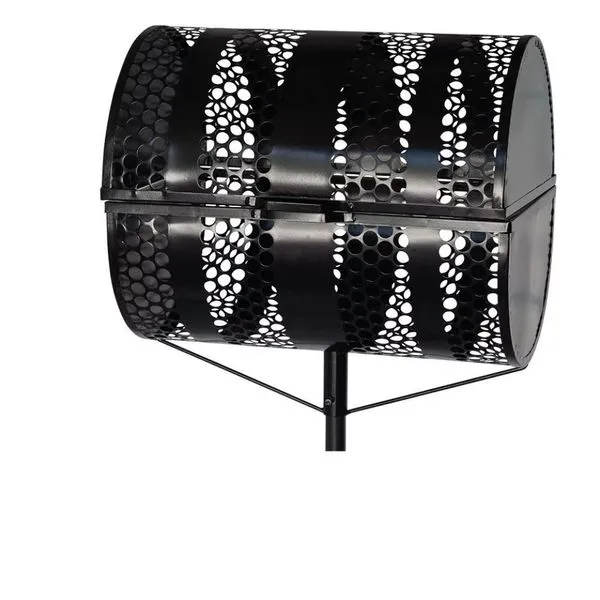 Lixeira De Rua Com Tampa Para Calçada Passeio 50cm Abaulada 50x50x60cm