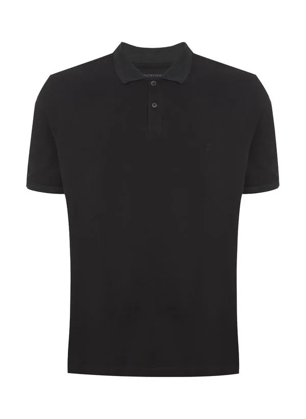 Polo Comfort Fit Gola Jacquard Masculina Individual G