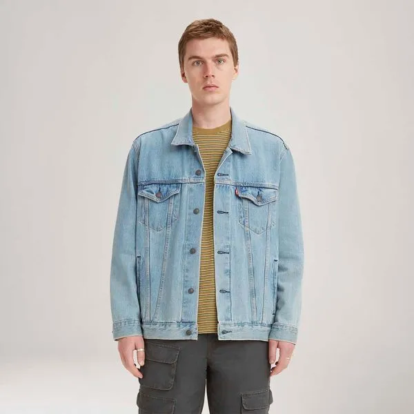 Jaqueta Jeans Levi's® Trucker Original Lavagem Clara - L USA | G BR
