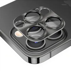 Protetor de lente de câmera de alumínio para iPhone 12 Pro Max - Preta - Gshield