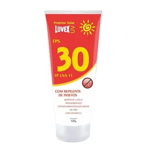 Creme Protetor 120g Solar FPS-30 com Repelente e Resistente a água - Luvex