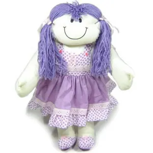 Boneca de Pano - Grande - Multicolorida - 100% Artesanal