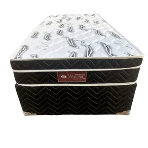 Conjunto Box Solteiro Verona Pés em PVC Rígido 88x188