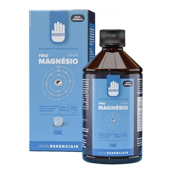 Trio Magnésio Menta Moderação 500ml