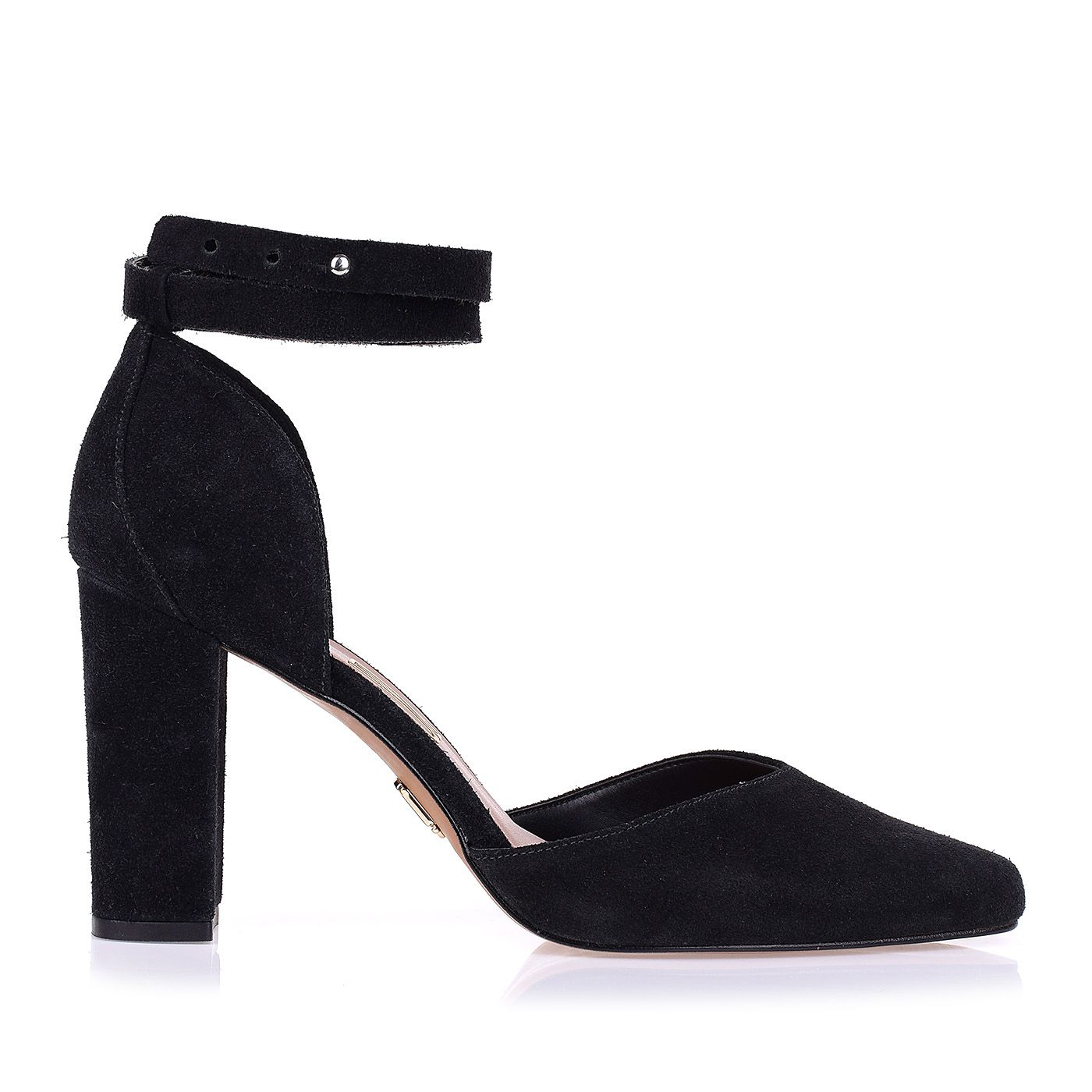 Scarpin Salto Alto New Suede Preto
