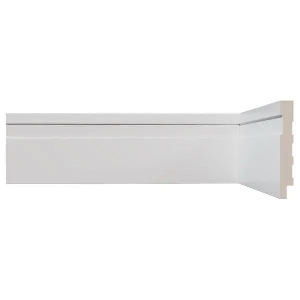 Rodapé Poliestireno Frisado Vinilforte 7x240x1,0cm Branco (MP)