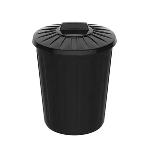 Cesto de Lixo Plástico Preto 14 Litros - Uninjet