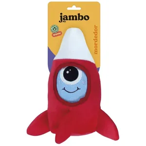 Mordedor Pelúcia Galaxia Foguete Jambo Vermelho Único