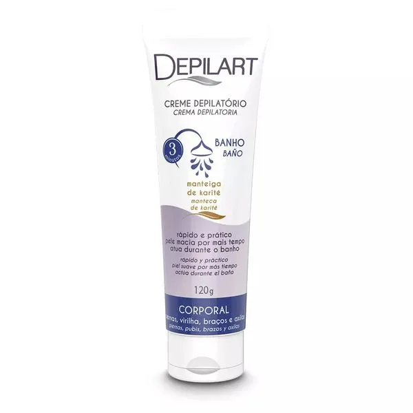 Creme Depilatório Corporal Depilart Banho Manteiga de Karité 120g