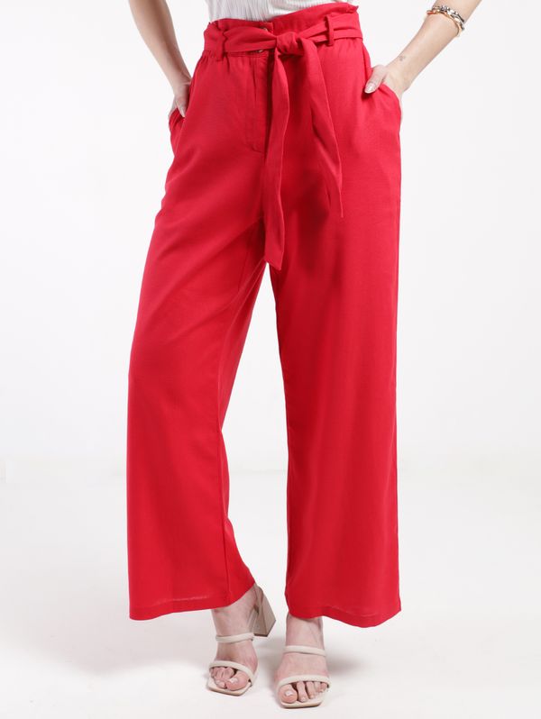 Calça Wide Leg Clochard Autentique Feminina VERMELHO G