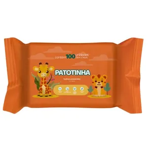 Toalhas Umedecidas Patotinha 100 Unidades