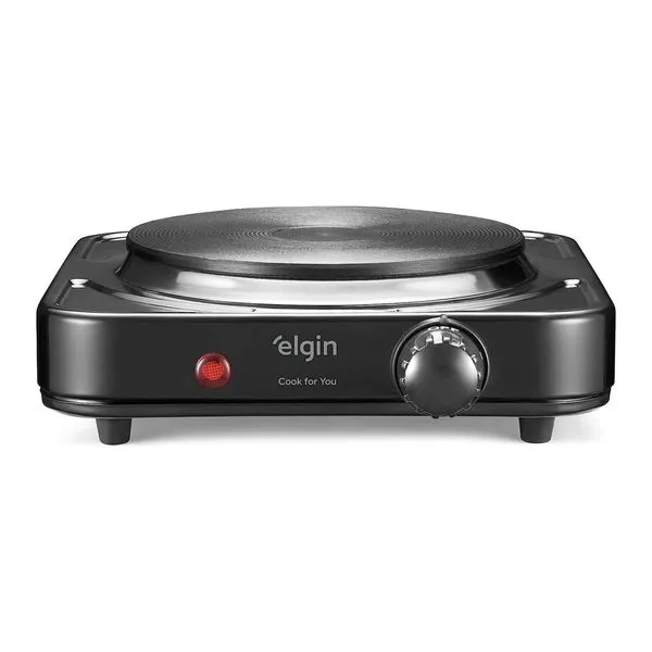 Fogão Elétrico De Mesa 1 Boca Elgin 1000W 127V - Preto (MP)
