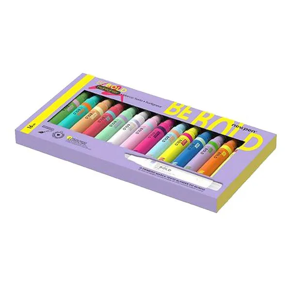 Kit Com 16 Marca Texto Be Bold