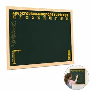 Lousa Infantil Pedagógica Yeet com Moldura MDF Alfabeto Numeral Estampa Educativa 53x43cm Verde Lousa Infantil Pedagógica Yeet Moldura MDF Alfabeto Numeral 53x43cm Verde