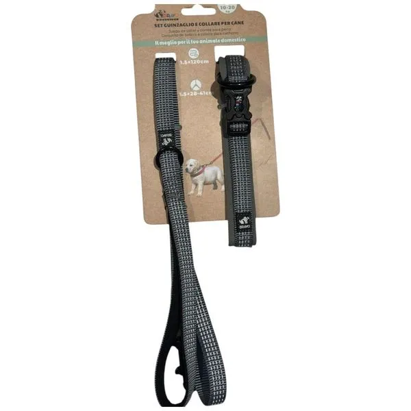 Peitoral E Guia Bravo Mascotes G 1,5x120cm P 1,5x28-41cm (MP)