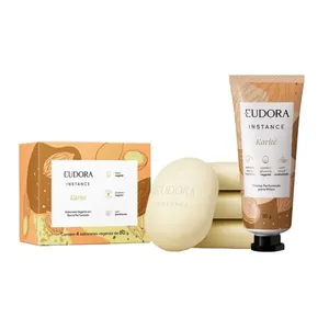 Creme para Mãos e 4 Sabonetes Vegetal em Barra Perfumado Eudora Instance Karité 80g