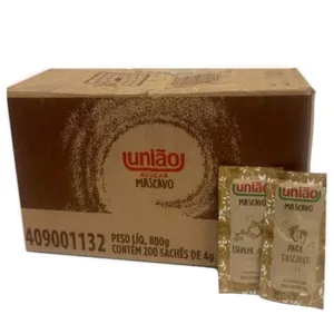 Açúcar Mascavo Sachet União 4g contendo 200 unidades