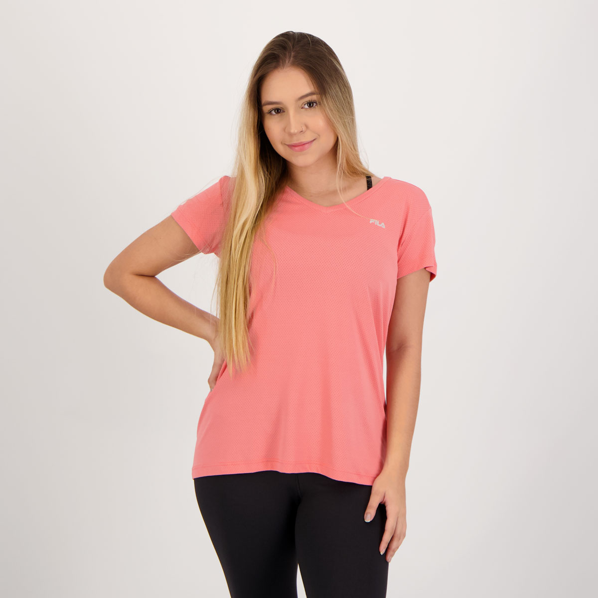 Camiseta Fila Dots II Feminina Rosa