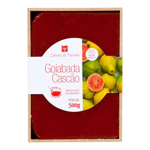 Goiabada Sabores Da Fazenda Madeira 500g