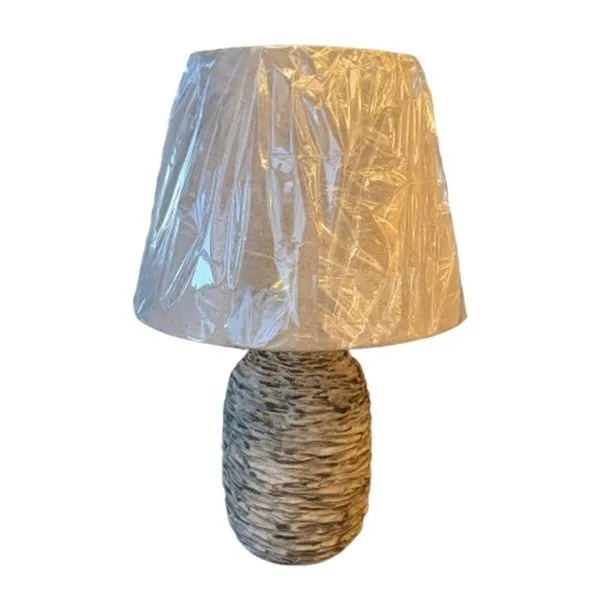 Abajur Vita Ab-VITA-14CM em Cerâmica Texturizada para 1 Lâmpada E27 com Cabo 180cm GMH Abajur Vita Ab-VITA-14CM em Cerâmica Texturizada para Lâmpada E27 GMH