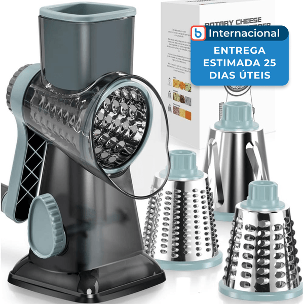 Ralador Rotativo Keouke 3 Lâminas Cinza A-MBI