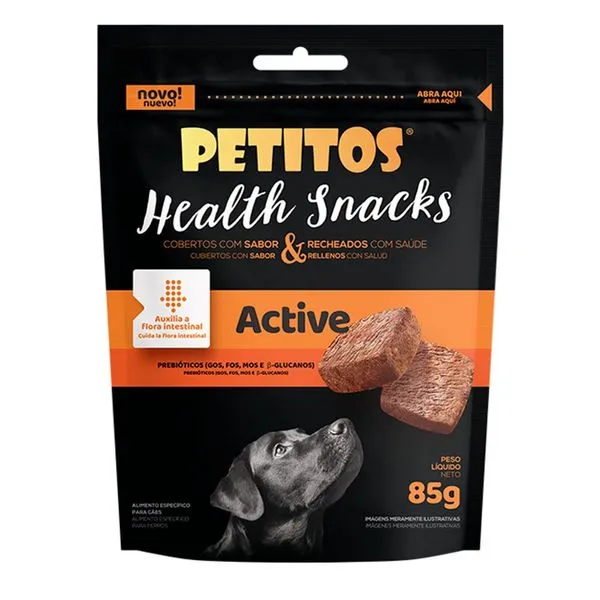 Petisco Petitos Para Cães Active Health Snacks Caixa 10 Unidades 85g (MP)