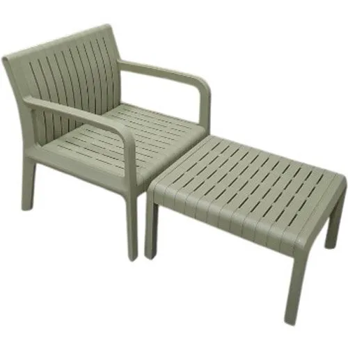 Conjunto 2 Peças Mesa e Cadeira PVC Verde LAU-812S