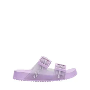 Mini Melissa Cozy Slide M Lover Infantil Lilás Prata 37576-26/27