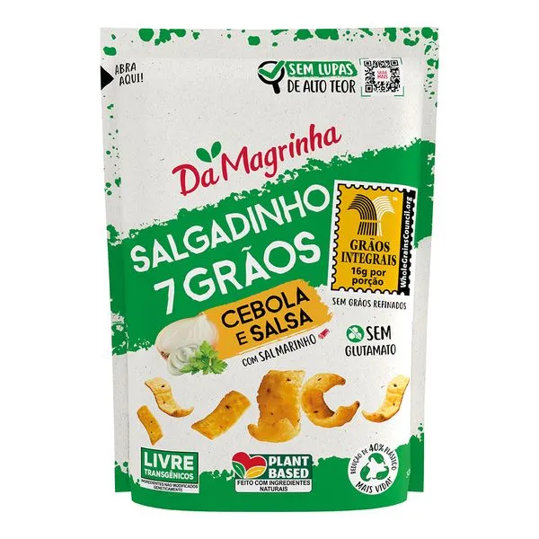 Salgadinho Magrinha 100% Integral 30gr Cebola/salsa
