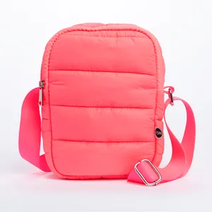 Bolsa Mini Puffer Rosa Chiclete