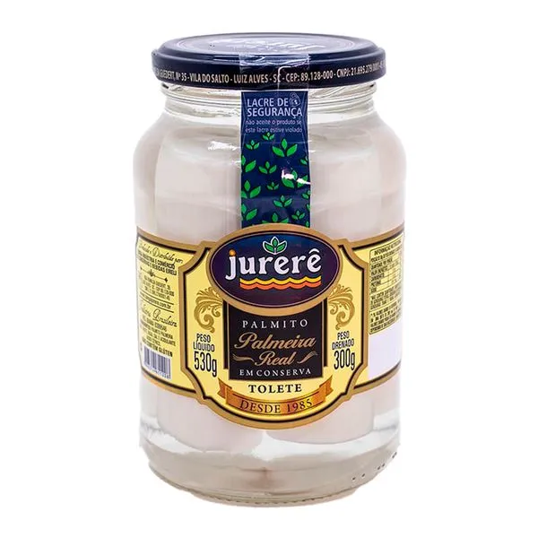 Palmito em Conserva de Palmeira Real Jurerê Tolete 300g