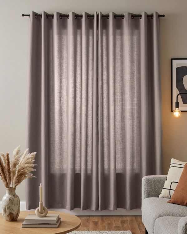 Cortina Bella Janela Corta Luz 3,60cm x 2,50cm Bege UN